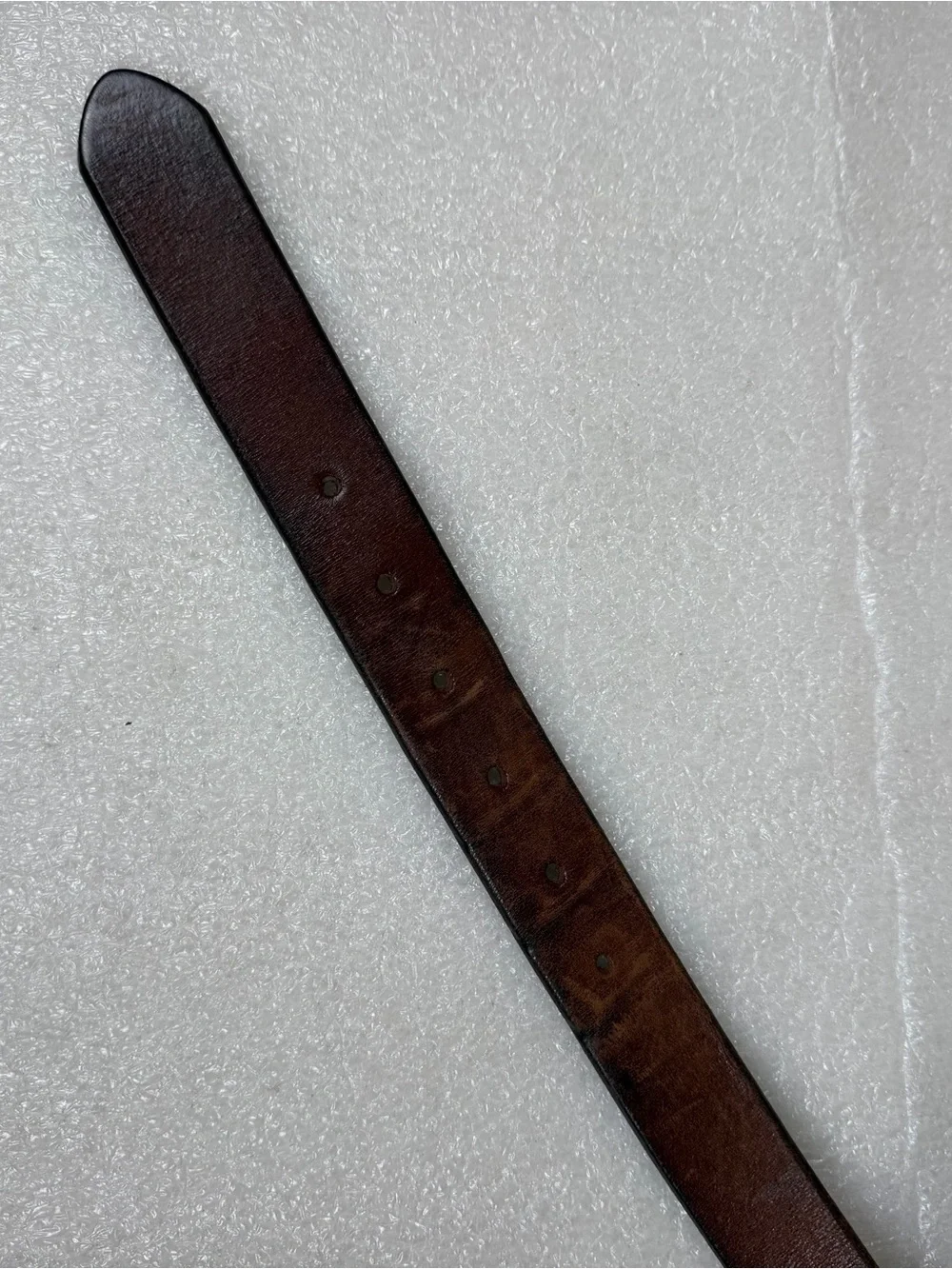 Vintage Polo Ralph Lauren Men’s 38 Brown Leather Clasp And D-Ring Belt note